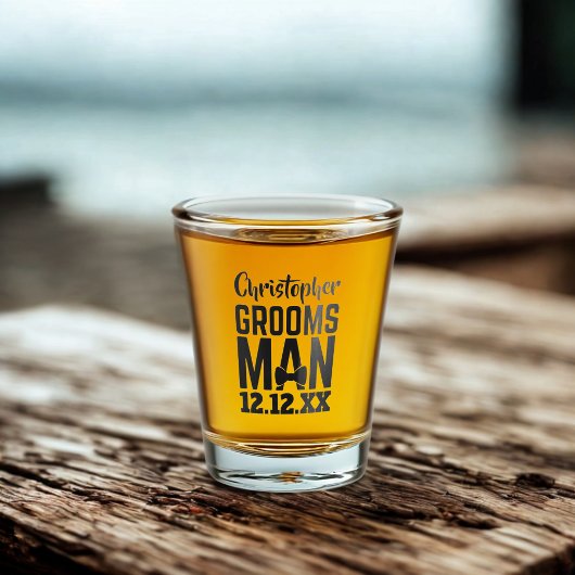 Groomsman Wedding Favor Shot Glass Shot Glas