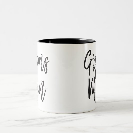 Groomsmen | Aangepaste bruiloft in Script-stijl Tweekleurige Koffiemok (Center)