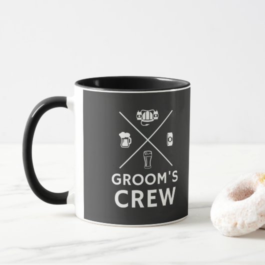 Groomsmen Bachelor Party Mok (Met donut)