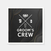 Groomsmen Bachelor Party Servet (Voorkant)