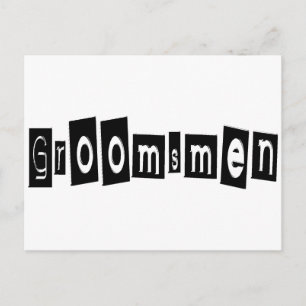 Groomsmen Briefkaart