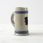 Groomsmen Celebratory Beer Stein Bierpul (Voorkant links)