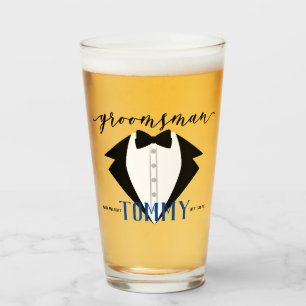 Groomsmen geschenken pint glas