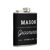 Groomsmen Gift gepersonaliseerde fles Heupfles (Rechts)