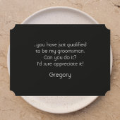 Groomsmen Grappige Checklist Kaart