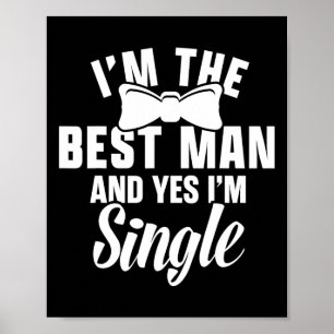 Groomsmen Groom Squat Mannen Bachelor Supplies Par Poster