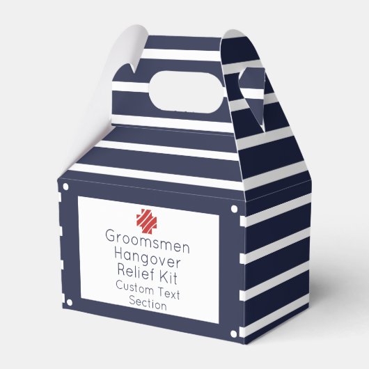 Groomsmen Kater Relief Kit Bedankdoosjes (Voorkant Zijde)