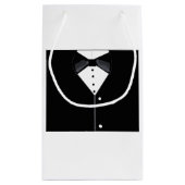 Groomsmen personnalisé noir Tuxedo petit sac cadea (Dos)