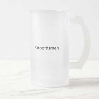 Groomsmen stein uit de mok van bier