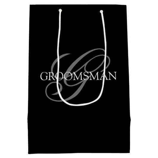Groomsmen Swagbag Medium Cadeauzakje (Achterkant)