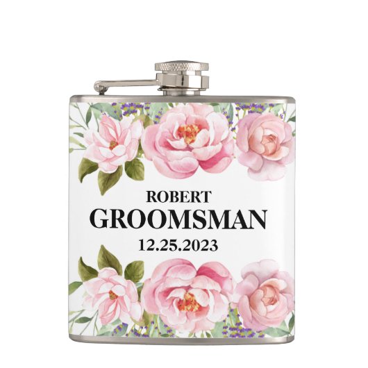 Groomsmen Wedding Flask Heupfles (Voorkant)