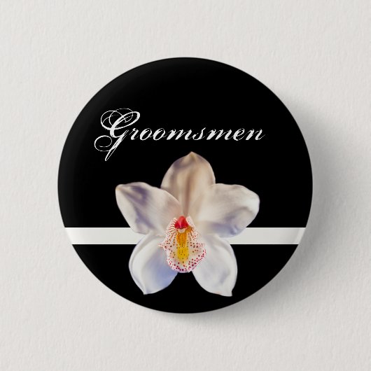 Groomsmen Wedding ID Badge Ronde Button 5,7 Cm (Voorkant)