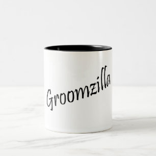 Groomzilla (blk) tweekleurige koffiemok