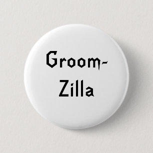 Groomzilla Ronde Button 5,7 Cm