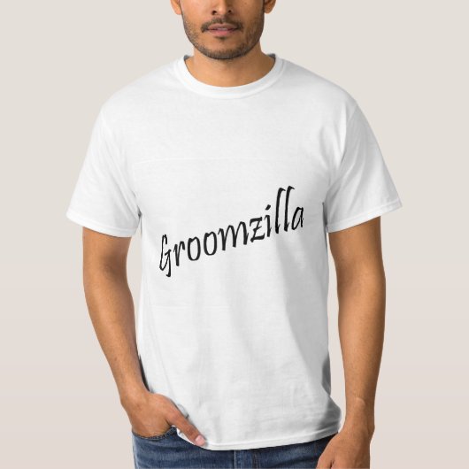 Groomzilla (zwart) t-shirt (Voorkant)