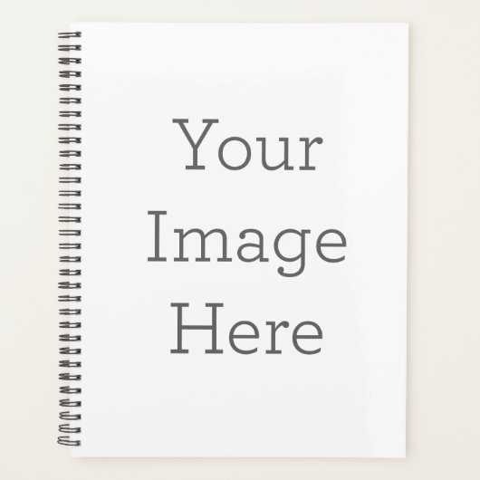 Standaard (21,6 x 28 cm), Hard Cover, Zwart Spiralen Planner (Voorkant)