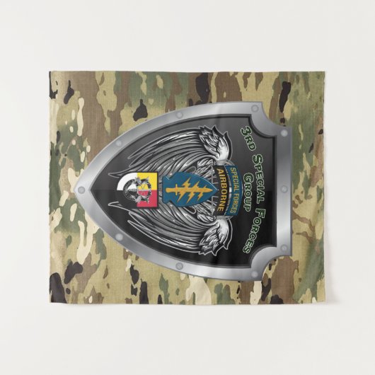 Groot 3e speciale operationele groep wandkleed (Voorkant (horizontaal))