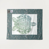 GROOT (68 X 80 INCH) SCHILDPADTAPIJT WANDKLEED (Voorkant (horizontaal))