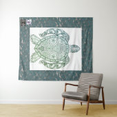 GROOT (68 X 80 INCH) SCHILDPADTAPIJT WANDKLEED (In Situ (horizontaal))