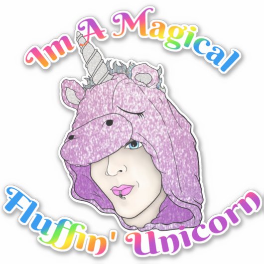 Groot 8 x 8 inch vinylsticker met aangepaste snede sticker (Voorkant)