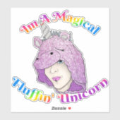 Groot 8 x 8 inch vinylsticker met aangepaste snede sticker (Vel)