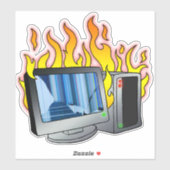 Groot 8 x 8 inch vinylsticker met aangepaste snede sticker (Vel)