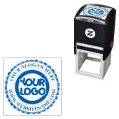 Groot aangepast bedrijfslogo  zelfinktende stempel (In situ)