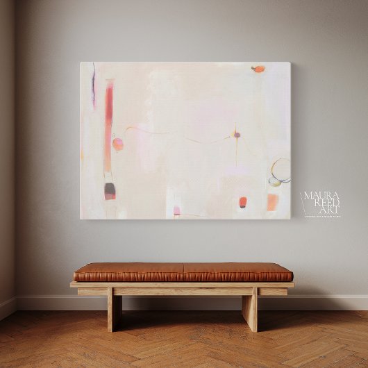 Groot Abstract schilderij van Maura Reed Canvas Afdruk