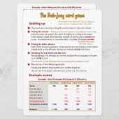 Groot afdrukken - Het kaartspel - Instellen Kaart (Voorkant / Achterkant)