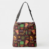 Groot Afrocentrisch All-Over-Print Cross-Body Tas (Achterkant)