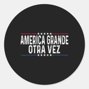 Groot Amerika Weer Grappige Trump Spreekt Spaans Ronde Sticker