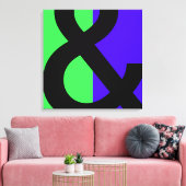 Groot Ampersand-symbool Canvas Afdruk (Insitu (Woonkamer))