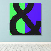Groot Ampersand-symbool Canvas Afdruk (Insitu (Houten vloer))