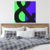 Groot Ampersand-symbool Canvas Afdruk (Insitu (Slaapkamer))