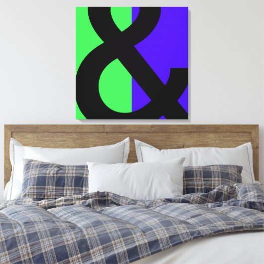 Groot Ampersand-symbool Canvas Afdruk (Insitu (Slaapkamer))