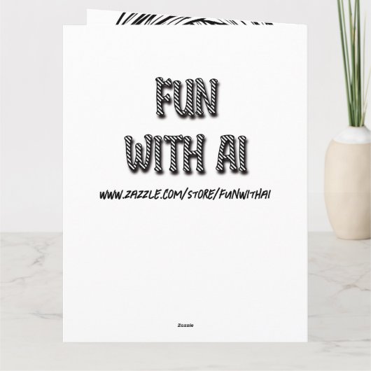 Groot anime meisje met hoofdtelefoon kat oren verj kaart (Achterkant)