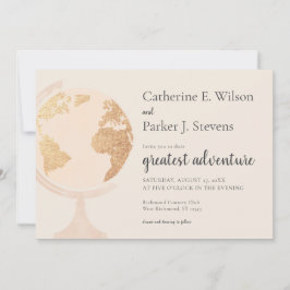 Groot avontuur Wereld Wereldbol - gouden weddensch Kaart