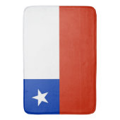 Groot badmat met Chileense vlag (Voorkant Verticaal)