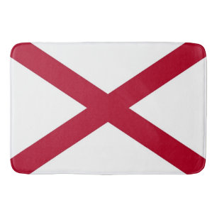 Groot badmat met vlag van Alabama, VS