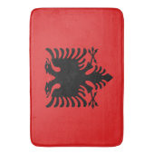 Groot badmat met vlag van Albanië (Voorkant Verticaal)