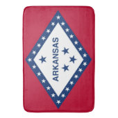 Groot badmat met vlag van Arkansas, Verenigde Stat (Voorkant Verticaal)