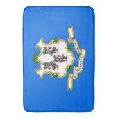 Groot badmat met vlag van Connecticut, VS (Voorkant Verticaal)