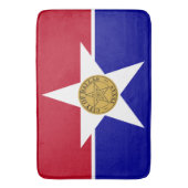 Groot badmat met vlag van Dallas (Voorkant Verticaal)