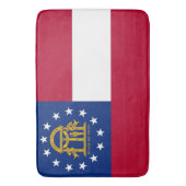 Groot badmat met vlag van Georgië, VS (Voorkant Verticaal)