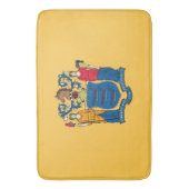 Groot badmat met vlag van New Jersey, VS (Voorkant Verticaal)