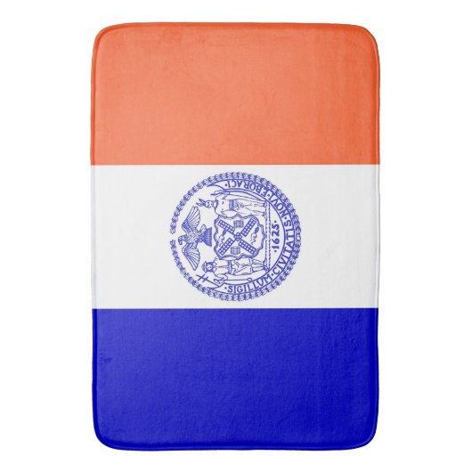 Groot badmat met vlag van New York, Verenigde Stat (Voorkant Verticaal)