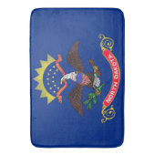 Groot badmat met vlag van North Dakota, VS (Voorkant Verticaal)