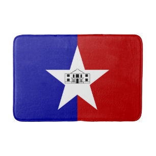 Groot badmat met vlag van San Antonio
