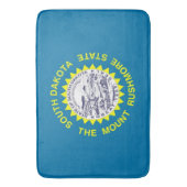 Groot badmat met vlag van South Dakota, VS (Voorkant Verticaal)