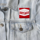 Groot! Bang! Knoop! Vierkante Button 5,1 Cm (In situ)